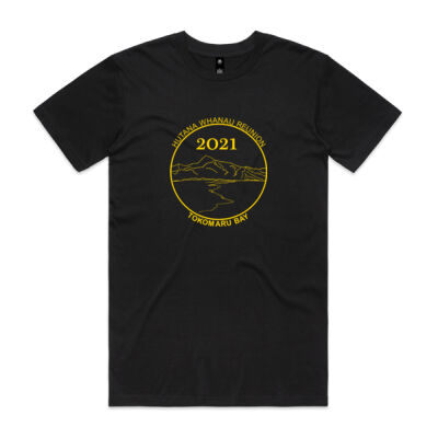 Adults Tee / Yellow Logo  - Mens Staple T shirt Thumbnail